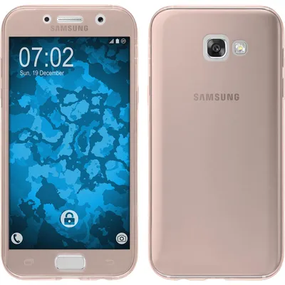 Produktbild von PhoneNatic Case kompatibel mit Samsung Galaxy A7 (2017) - rosa Silikon Hülle 360° Fullbody Cover