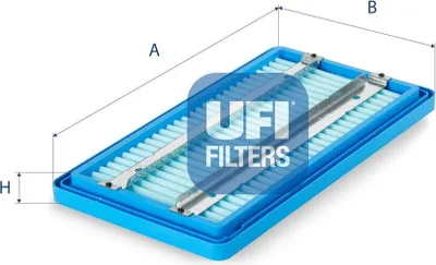 Produktbild von UFI Filter Kurbelgehäuseentlüftung 27.266.04 für IVECO EuroTrakker 262mm 139mm 25mm