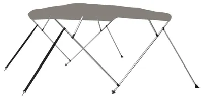 Produktbild von vidaXL 4-Bow Bimini-Top Grau 243x210x137 cm