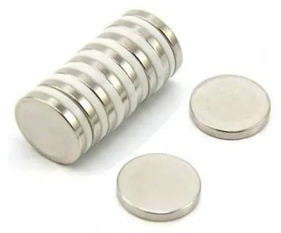 Neodymium Magnete 20x3 mm, N35, 3,6 kg, 10 Stück, silber