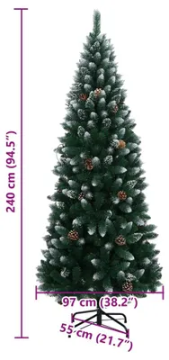 Imagen del producto de vidaXL Árbol de Navidad artificial con 300 luces LED, 240 cm