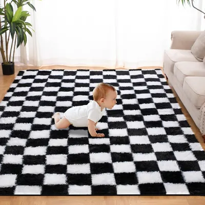 Obrázek produktu pro Měkký, huňatý koberec 120x170 cm do ložnice