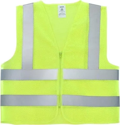 Zdjęcie produktu dla Kamizelka odblaskowa – kamizelka o wysokiej widoczności – bezpieczeństwo pracy – paski odblaskowe – rozmiar XXL – żółty neonowy