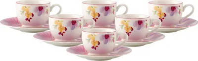 Produktbild von Villeroy & Boch Mariefleur Basic Espressotasse mit Untertasse 80 ml 6er Set