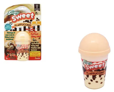 Produktbild von Sliz – "Slimy Sweet Flaffuccino", 120 g, in einer Dose, Karton: 15 x 23,5 x 7 cm