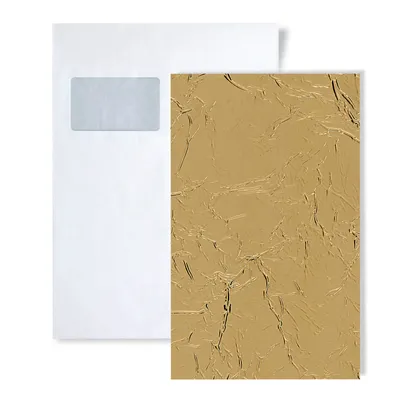 Immagine prodotto di 1 Campione di pannello da parete S-24944 WallFace CREPA Gold STRUCTURE Collection | Formato ca. A5