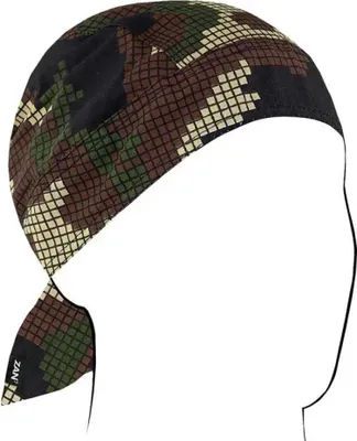 Produktbild von Zan Headgear Flydanna® Digi Woodland Camo Bandana Grün  Herren Grün One Size