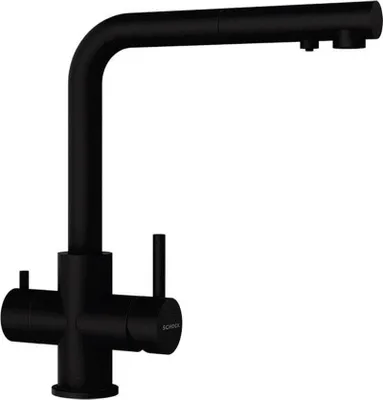 Immagine prodotto di Miscelatore da cucina Schock Vitus / miscelatore a tre vie (bocca estraibile) Puro (nero)