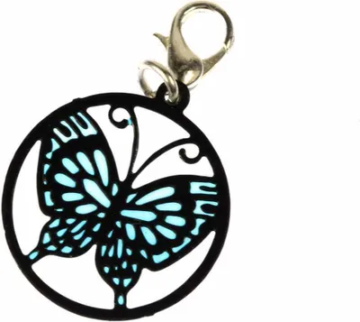 Produktbild von Schmetterling Charm Anhänger Bettelarmband Miniblings Traumfänger Fensterbild
