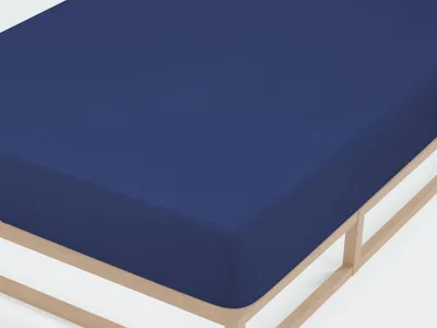 Produktbild von Castell Jersey-Stretch-Spannbetttuch 0077113 color: dunkelblau, size: 1x 120x200 cm