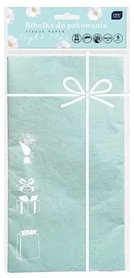Immagine prodotto di Carta da imballaggio 50x70 cm azzurra - INTERDRUK