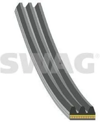 Produktbild von SWAG Keilrippenriemen 968mm für BMW 3 Limousine (F30, F80) 33 10 8869