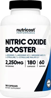 Productafbeelding van Nutricost | Capsules met stikstofmonoxideverhoger, 750 mg