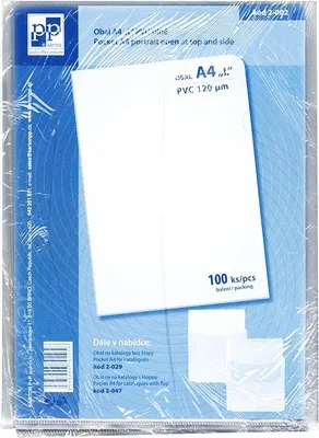 Obrázok produktu pre Skladacie PVC puzdro A4/L/120mc transparentné - 2-002