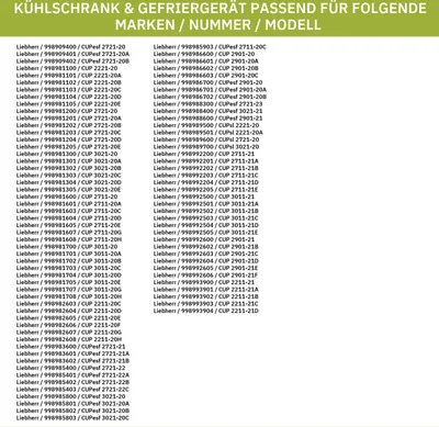 Produktbild von Schubladenblende LIEBHERR 9041804 365x85mm für Gefriergutbehälter Gefrierteil KühlGefrierKombination