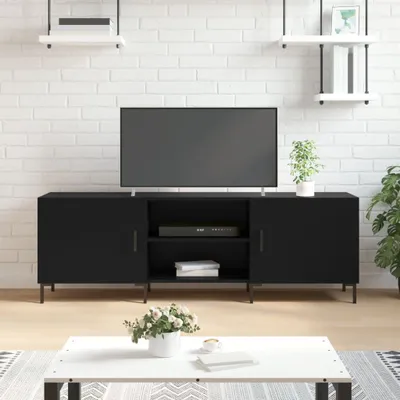 Obrázek produktu pro Maison Exclusive - TV skříň černá 150x30x50 cm dřevěný materiál