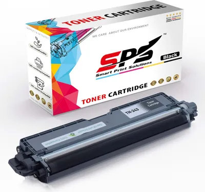 A toner cartridge and its packaging are displayed against a white background.