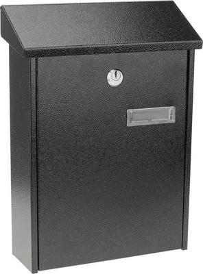 Image de Boîte aux lettres noire en métal 235 x 75 x 315 mm