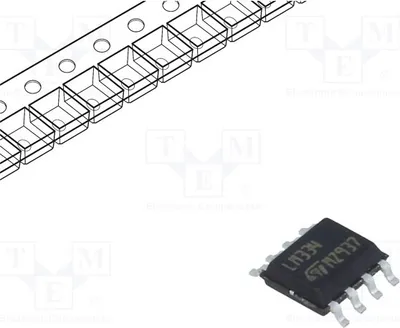 Immagine prodotto di 1x Circuito integrato: Alimentatore di corrente 1÷40V, 0÷70°C, precisione del 3%, modello LM334DT. Altri circuiti integrati disponibili