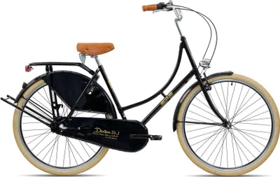 Produktbild von KCP Van Holland City Damen Fahrrad 28 Zoll Citybike Hollandrad mit 3 Gängen Cityrad Stadtrad 165 - 175 cm schwarz 53 cm