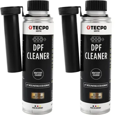 Produktbild von TECPO 2x Partikelfilter Reiniger Diesel DPF, 300ml DPF Diesel Reiniger Additiv Zusatz Kraftstoffzusatz Dieselpartikelfilter Reiniger Dieselkraftstoffadditiv