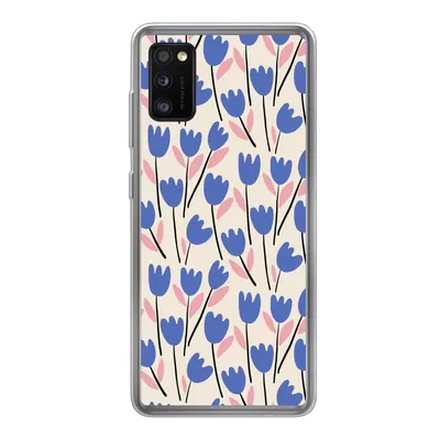 Produktbild von MuchoWow® Handyhülle Schutzhülle Hülle für Samsung Galaxy A41 Blume - Muster - Tulpe Silikon Softcase Handy Hülle - Mobiltelefon