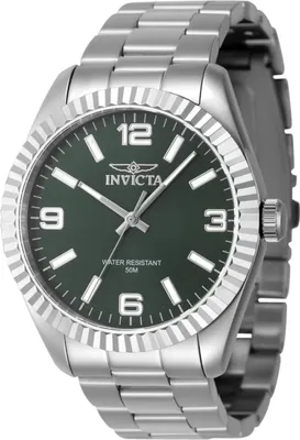 Obrázek produktu pro Invicta Specialty 47450 Pánské hodinky - Quartz Hnutí - Nerezová ocel se zeleným ciferníkem - 43 mm