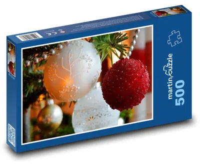 Obrázek produktu pro Puzzle 500 Vánoční ozdoby na stromečku - martinpuzzle