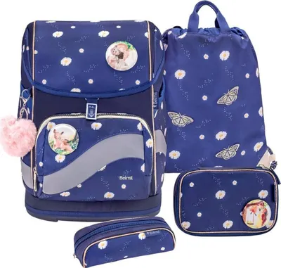 Produktbild von Belmil Smarty Plus Premium Schulranzen Set 5-teilig "Daisy"