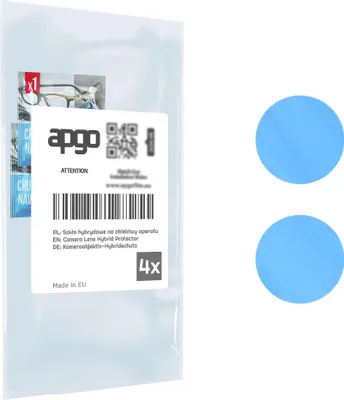 Produktbild von apgo 4 Stück Hybrid Kameraschutz, Kamera-Schutzglas kompatibel mit Tecno Pop 7, Linsenschutz, 9H Härte, Schutz für Kameraobjektiv, Anti-Kratzer, transparent