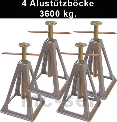 Zdjęcie produktu dla 4 Stützböcke Stützbock Alu Bock Wohnwagen bis 3600 KG