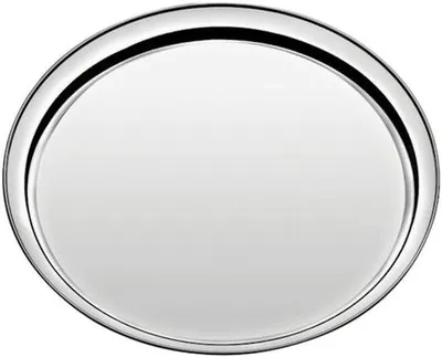Produktbild von Famanu Serviertablett Rund - 30 cm - Edelstahl - Spülmaschinenfest