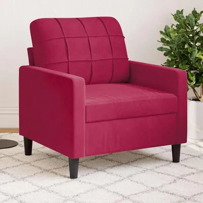 Produktbild von Weinroter Sessel, 60 cm, aus Samt