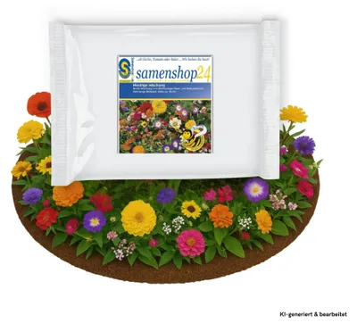 Produktbild von Sommerblumenmischung einjährig niedrige Sorten 100 g für ca 200 m², Nektarspender