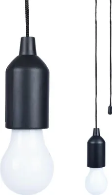 Image de Lampe LED en forme d'ampoule avec cordon de 90 cm pour le camping