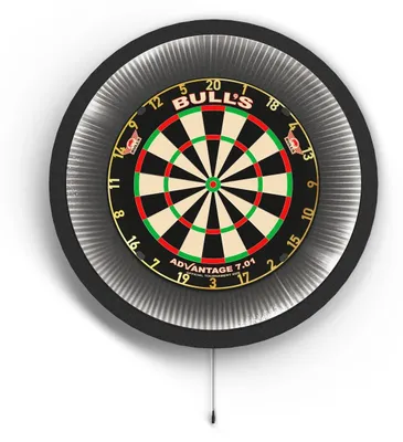 Produktbild von Dartbeleuchtung 360° - LED-Ring - Drahtlose Beleuchtung - Wandschutz - Dartzubehör