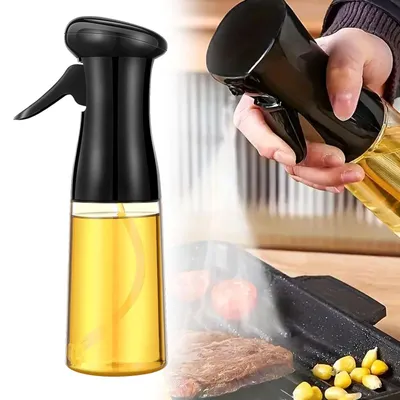 Ölspray für Heißluftfritteuse, 220 ml, Glasflasche, Sprühkopf