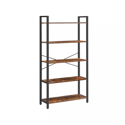 Productafbeelding van And OutdoorMatch Boekenkast Crystel - Industriële boekenkast - 5 planken - Geschikt voor woonkamer, slaapkamer en kinderkamer - Hout - MDF