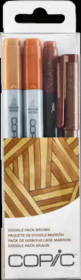 Produktbild von Copic Doodle Pack braun 4St