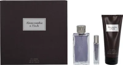 Zdjęcie produktu dla Edt Spray 100ml/Edt Spray 15ml/ Hair And Body Wash 200ml Abercrombie & Fitch First Instinct Man Giftset