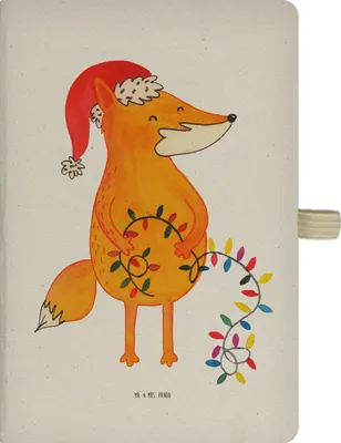 Produktbild von Mr. & Mrs. Panda Journal Fuchs Weihnachten - Transparent - Geschenk, Kladde, notizbuch, Füchse, Adressbuch, Reisetagebuch, Tagebuch, Nikolaus, Winter, Heiligabend