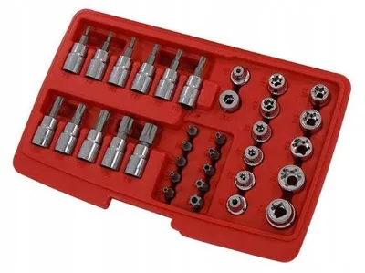 Produktbild von Neilsen Werkzeugset 3/8" 34-teilig Stecknüsse Bits
