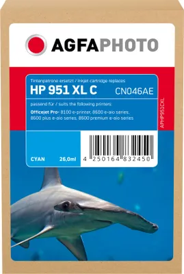 Produktbild von AgfaPhoto APHP951CXL, Cyan, 1 Stück(e)