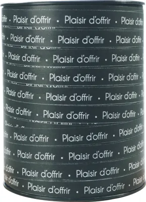 Productafbeelding van Clairefontaine Geschenkband, 250mx10mm, bedrukking: "Plaisir d'offrir" (plezier om te geven), artikelnummer: 602129C