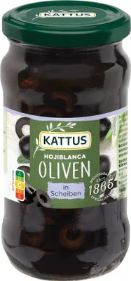 Produktbild von Spanische schwarze Oliven in Scheiben