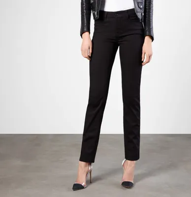Produktbild von Mac - Damen 5-Pocket Jeans, Angela (5240), Größe:W34, Länge:L32, Farbe:black black (D999)