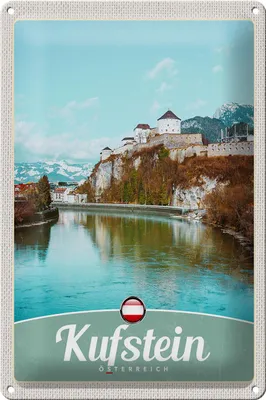 Produktbild von Blechschild Reise 20x30cm Kufstein Wald Wanderung Natur Urlaub