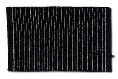 Produktbild von Rhomtuft Badteppich Lin 60 x 100 cm Farbe schwarz/natur