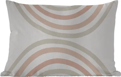 Produktbild von MuchoWow® Outdoor Kissen - Regenbogen - Design - Pastell - 50x30 cm - Wetterfest - Lounge Kissen - Sofa kissen - Wohnzimmer Dekoration