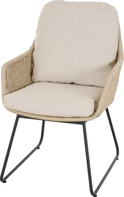 Produktbild von KANSAS Diningsessel matt anthrazit/taupe Gestell aus Edelstahl und Aluminium, GARDINO® Geflecht, inkl. Kissen